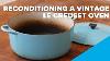 Le Creuset Vintage #33 Black Cast Iron La Mama Enzo Mari Oval Dutch Oven 8 Quart