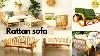 Terracotta Rattan Sofa Corner Settee Garden Patio Conservatory Set Furniture